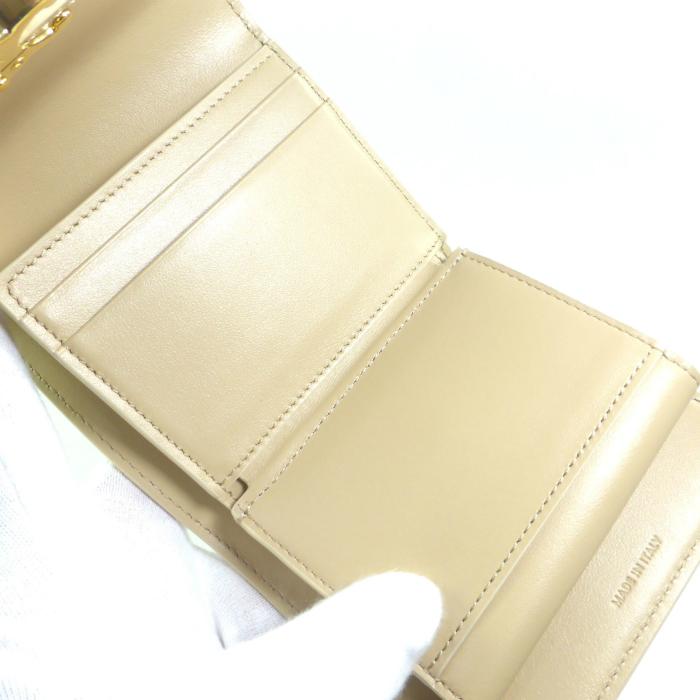 セリーヌ （CELINE） スモール フラップ ウォレット トリオンフ コンパクト 三つ折り 財布 10D78 ヌード（美品）中古 | TRIOMPHE | 05