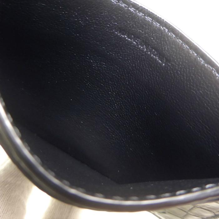 CELINE（セリーヌ） クロコ 型押し カードケース カードホルダー パス