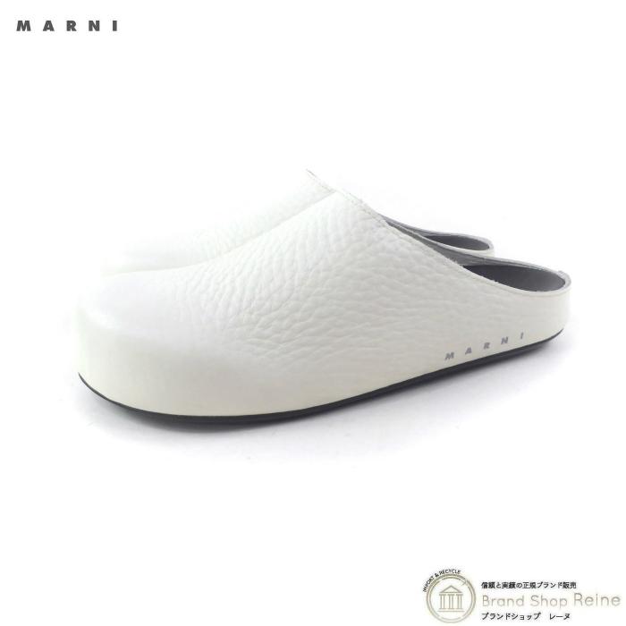 MARNI（マルニ） レザー サボ クロッグ サンダル 靴 ＃37 SBMS003900