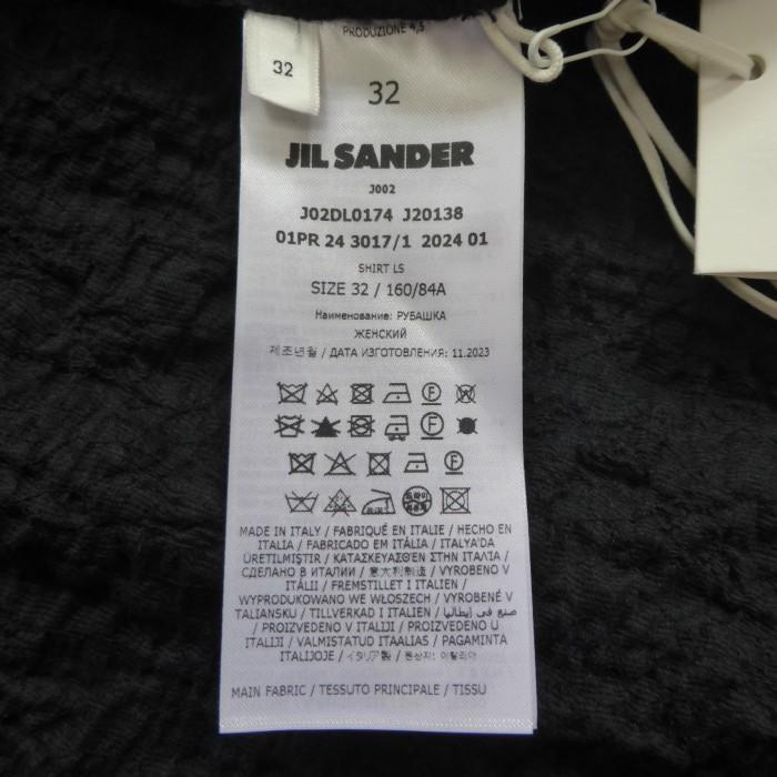 ジルサンダー （JIL SANDER）コットン ダブルジップ ジャケット 長袖 32 ブラック J02DL0174 ウェア（新品）の画像
