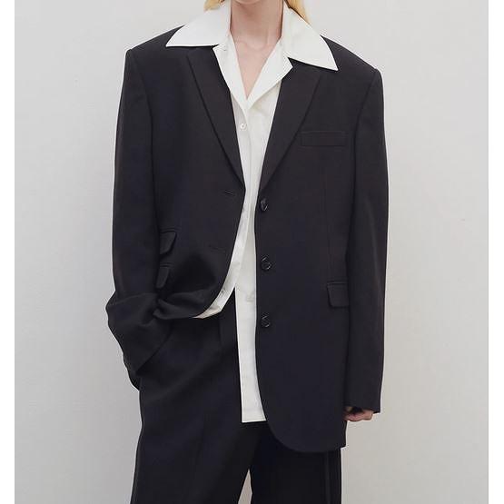 THE ROW ザロウ レーヨン コットン テーラードジャケット