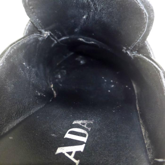 PRADA（プラダ） ブラッシュドレザー ミュール ローファー