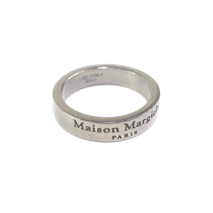 メゾン マルジェラ （Maison Margiela） ロゴ リング 5mm アンティーク調 Ag925 指輪 19号 サイズS シルバー SM2UQ0001 メンズ（新品）｜reine-web｜02
