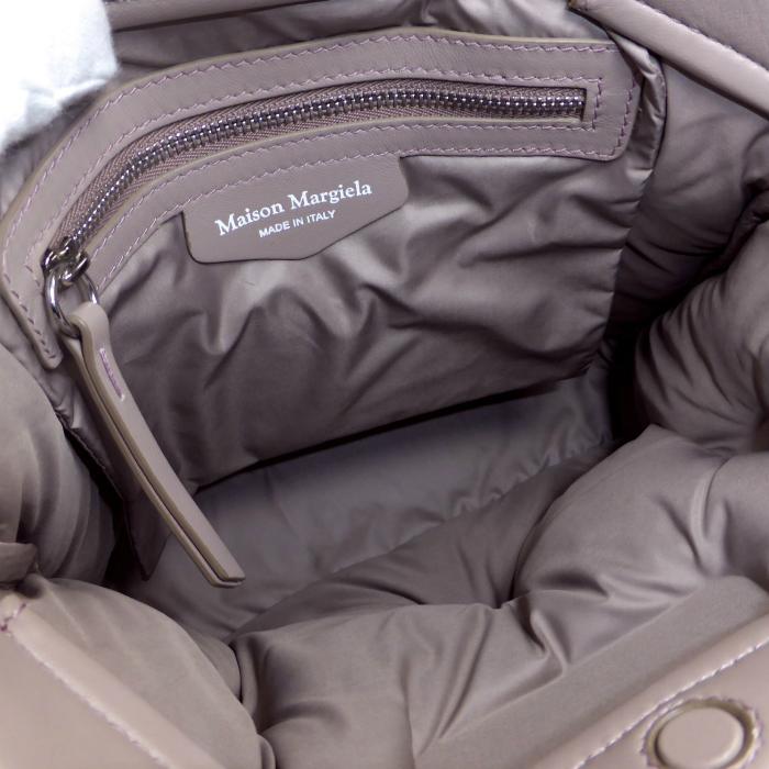 メゾンマルジェラ　グラムスラム　ミディアム　2way ハンドバッグ　グレー. メゾンマルジェラ グラムスラム レザー チェーンショルダー