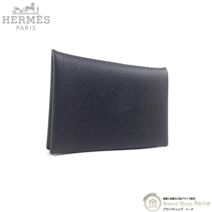 HERMES エルメス （HERMES） カルヴィ ヴォーエプソン ブラック カード 