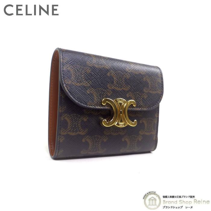 TRIOMPHE セリーヌ （CELINE） スモール フラップ ウォレット 