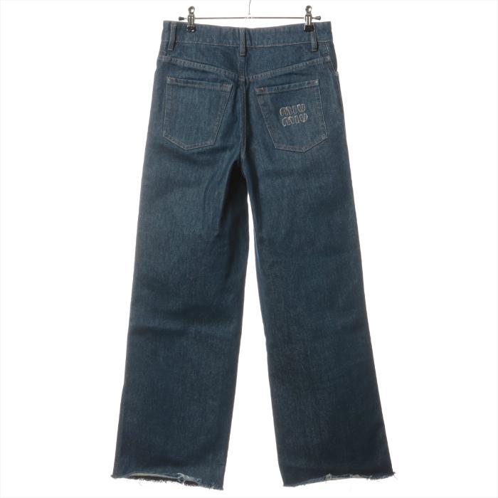 ミュウミュウ （MIUMIU） 5ポケット ブルー デニム ジーンズ ボトムス  