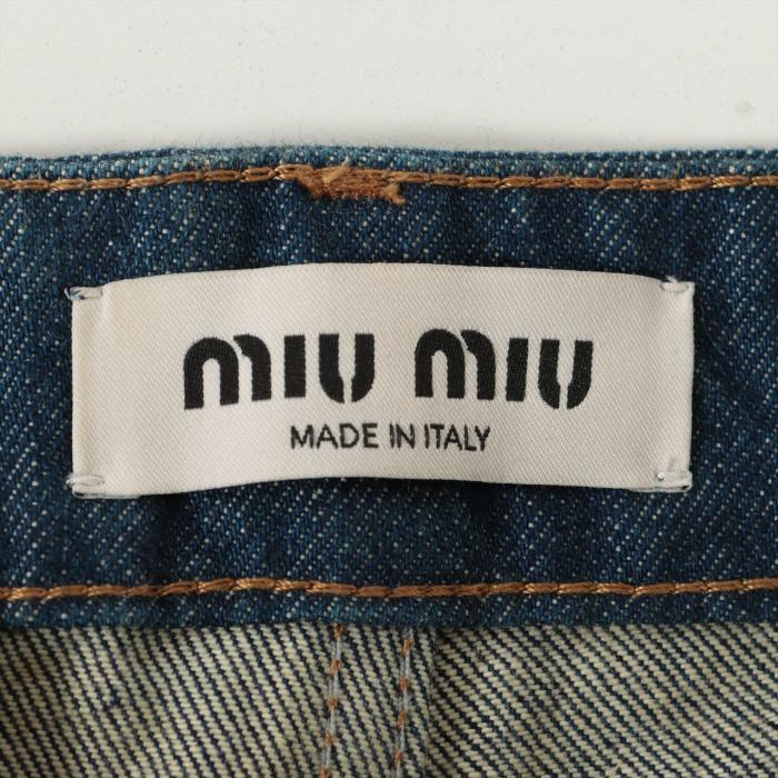 ミュウミュウ （MIUMIU） 5ポケット ブルー デニム ジーンズ ボトムス パンツ #24 GWP435（新品同様）中古｜reine-web｜05