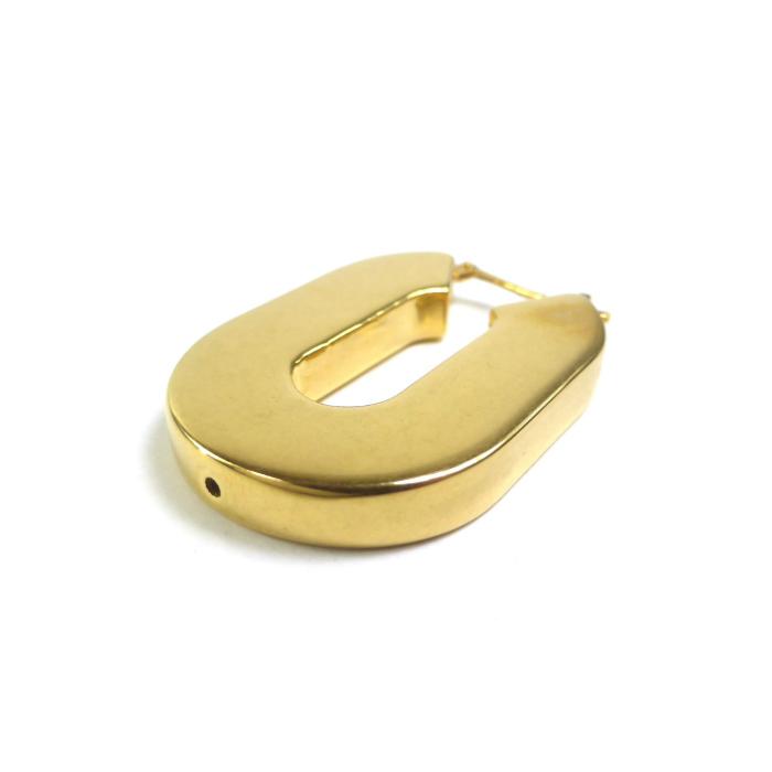 JIL SANDER（ジルサンダー） フープ ロゴ ピアス J11VG0080 ゴールド