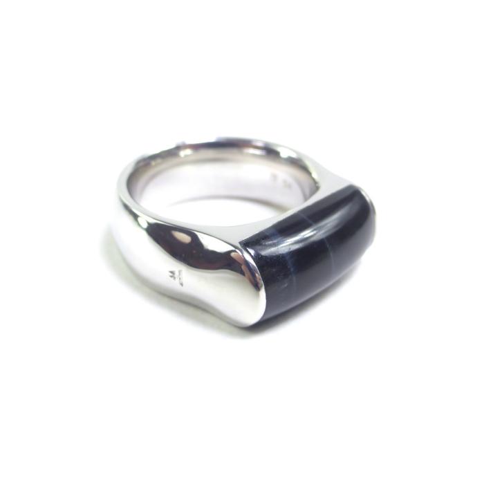 TOM WOOD（トムウッド） Crest Ring クレスト リング ブルーホークアイ