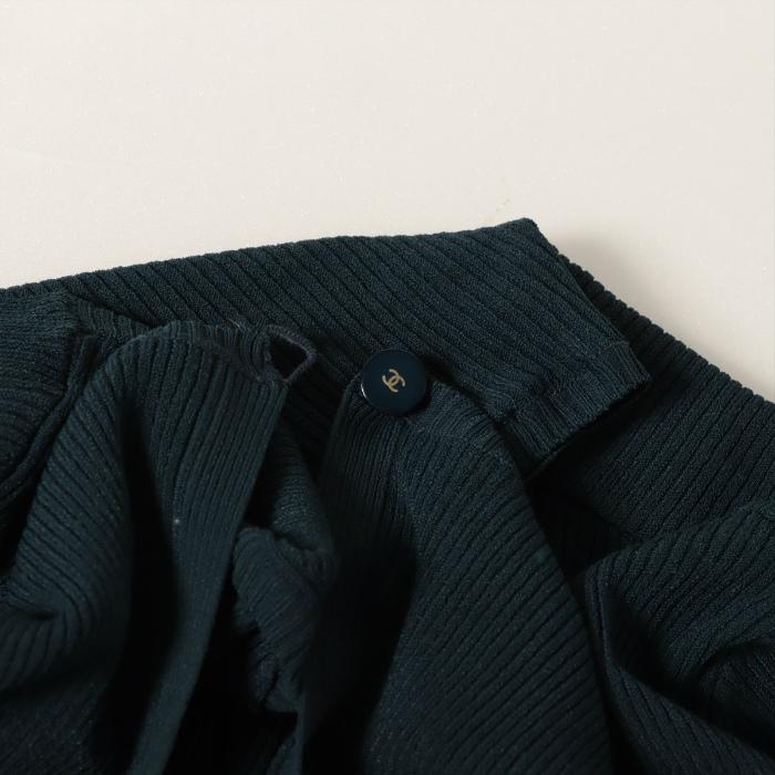 CHANEL（シャネル） ポリエステル カーディガン ネイビー ＃34 P18908