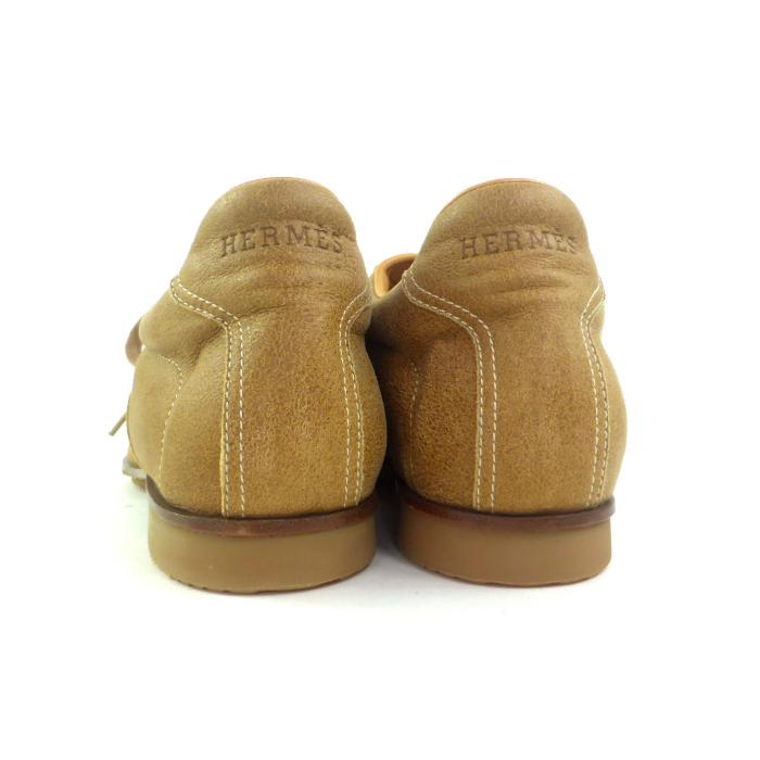 エルメス HERMES パンプス 焦げ茶 スティッチ エルメス HERMES