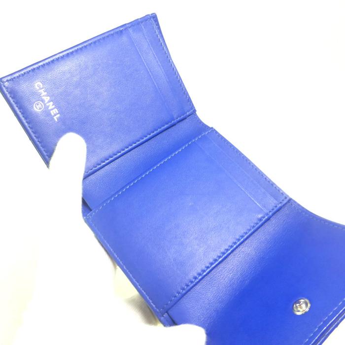 【極美品】CHANEL シャネル マトラッセ ラムスキン スモールウォレット マトラッセ シャネル （CHANEL） ラムスキン スモール フラップ