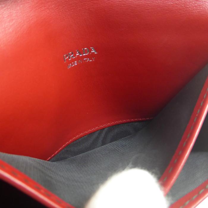 PRADA（プラダ） カーフレザー カードケース 1MC004 FUOCO×NERO（新品