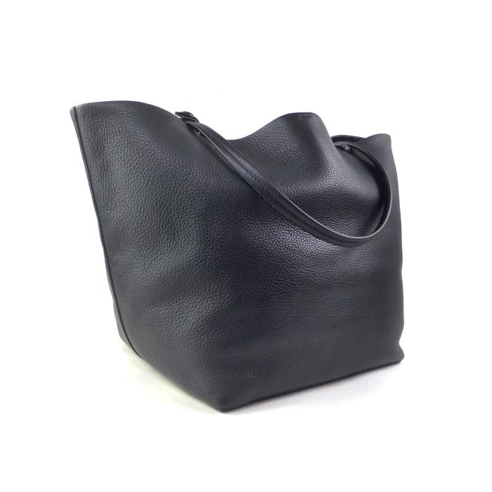 ザ・ロウ （The Row） Park Tote Three レザー パーク トート スリー ショルダー バッグ W1272 ブラック（中古）｜reine-web｜02