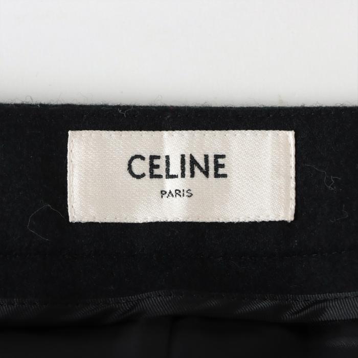 CELINE セリーヌ （CELINE） ウール ロング スカート #38 ブラック  
