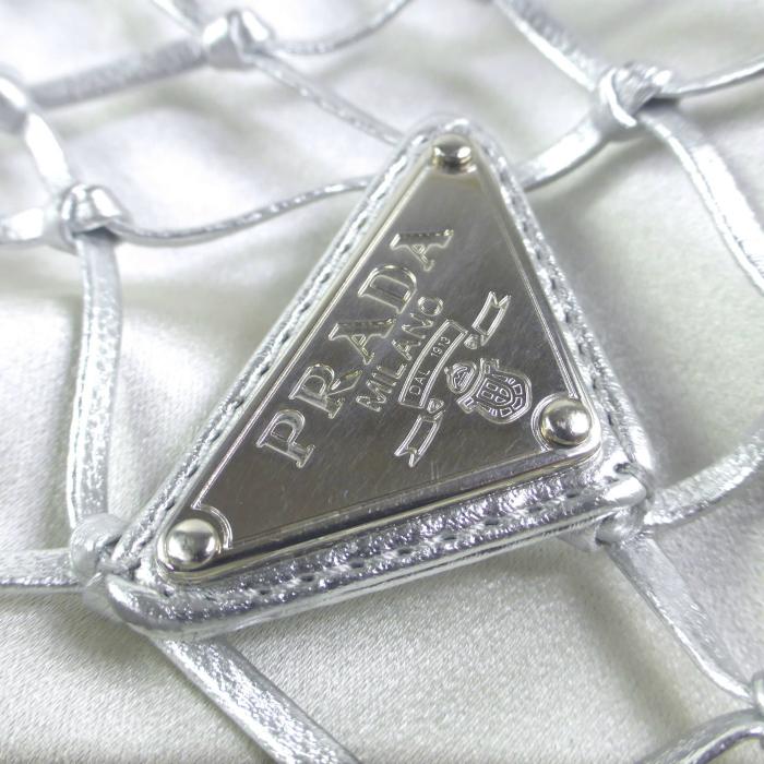 PRADA プラダ (PRADA) メッシュ サテン クラッチ ショルダー PRADA プラダ (PRADA) メッシュ サテン クラッチ ショルダー