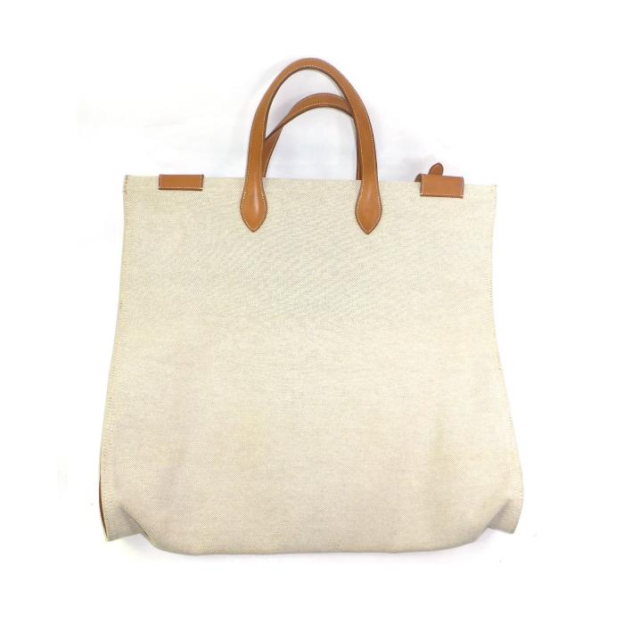 エルメス （HERMES） カバ50 ラージ トート バッグ トワルアッシュ 