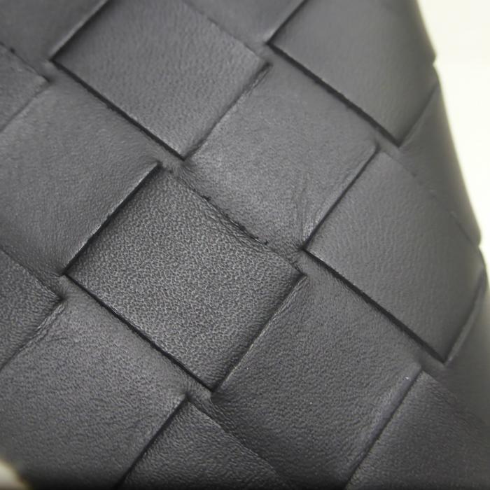 ボッテガヴェネタ　イントレチャート　ケース　小銭入れ　ブラック BOTTEGA VENETA（ボッテガ・ヴェネタ） ボッテガ ヴェネタ イントレ