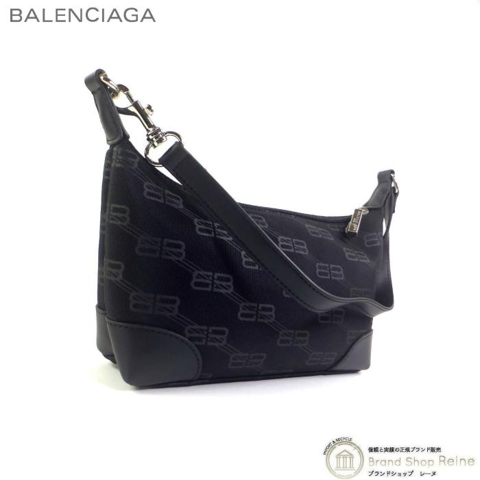 BB バレンシアガ （BALENCIAGA） モノグラム キャンバス×レザー 肩掛け