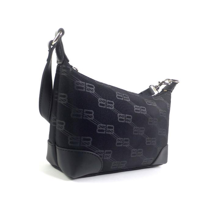 BB バレンシアガ （BALENCIAGA） モノグラム キャンバス×レザー 肩掛け