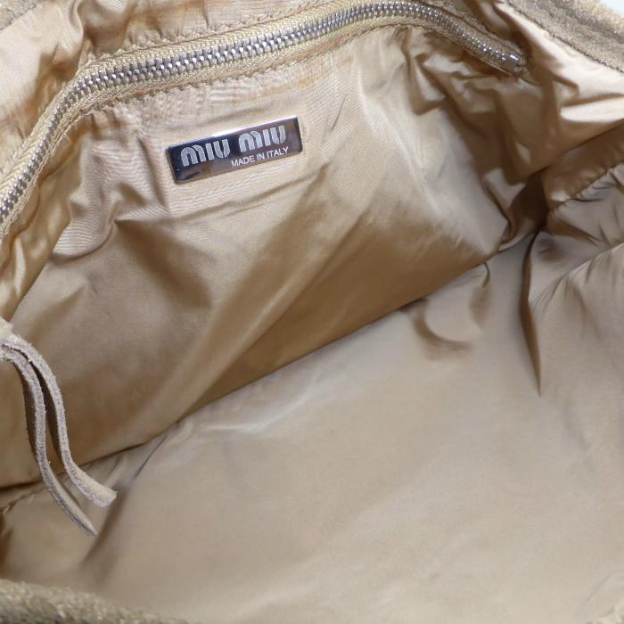 miu ミュウミュウ （MIUMIU） スエード ビッグフック金具 肩掛け ワン 