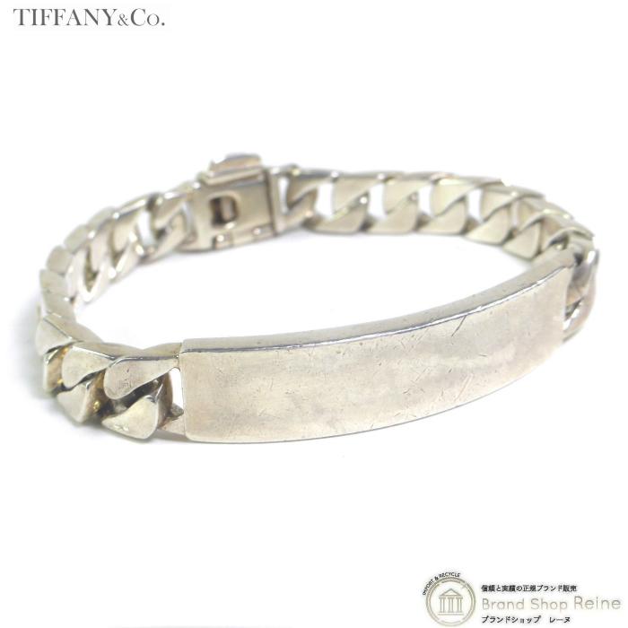 ティファニー　Tiffany ブレスレット　ID プレート　シルバー 925 VINTAGE】TIFFANY&Co. ティファニー ID ブレスレット 《シルバー