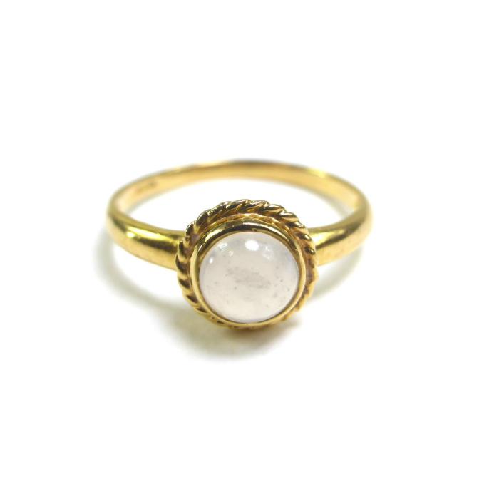K18 （ジュエリー） ムーンストーン リング 天然石 6月誕生石 カラー