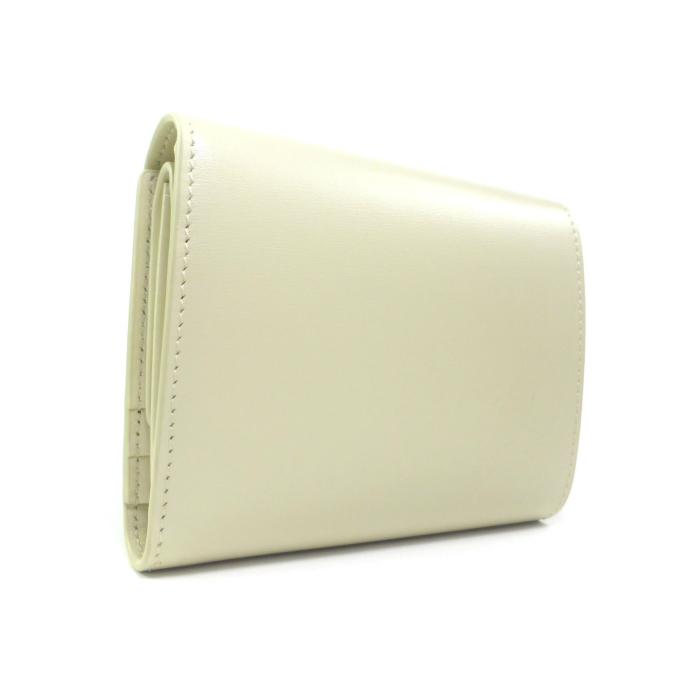 美品 セリーヌ スモールフラップウォレット トリオンフ 三つ折り財布 ベージュ CELINE セリーヌ 財布 三つ折り財布 スモール フラップ