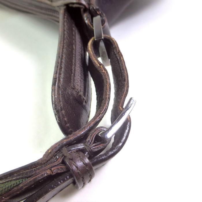 バンブー グッチ （GUCCI） セミサークル 半月形 カーフレザー 肩掛け