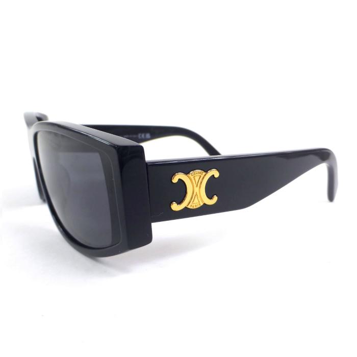 【新品未使用品】CELINE セリーヌ ブラック サングラス ユニセックス 中古・古着通販】CELINE (セリーヌ) 3ドットサングラス ブラック