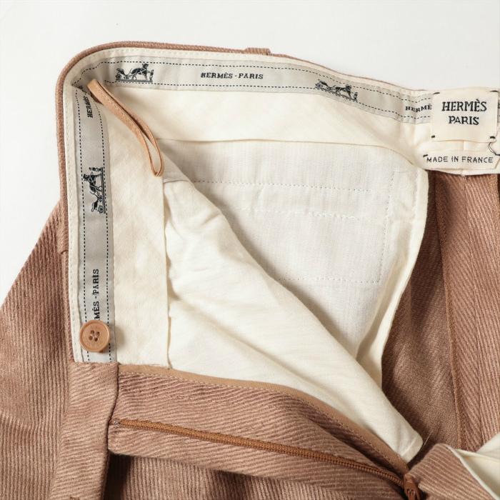 HERMES エルメス (HERMES) リネン スラックス パンツ ズボン HERMES エルメス (HERMES) リネン スラックス パンツ ズボン