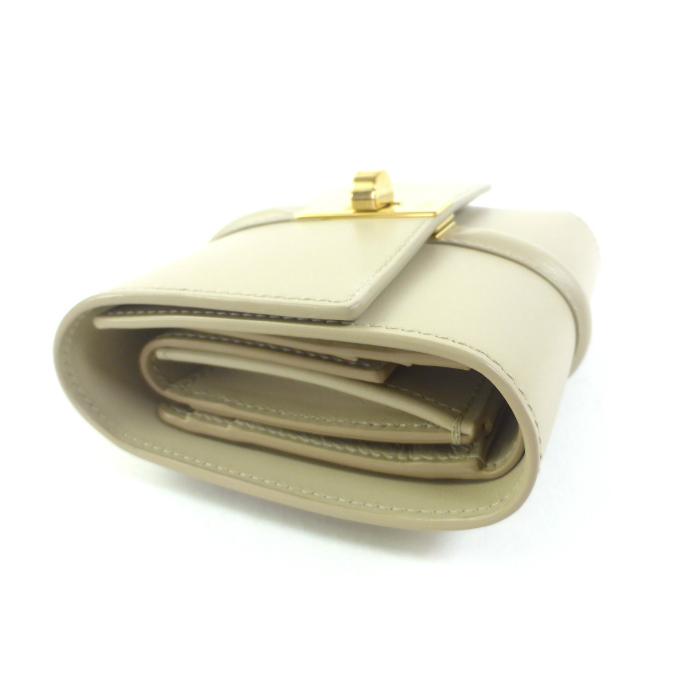 セリーヌ （CELINE） スモールウォレット 16 セーズ コンパクト 三つ折り 財布 10F52 グレージュ系（美品）中古 | 16（CELINE） | 02