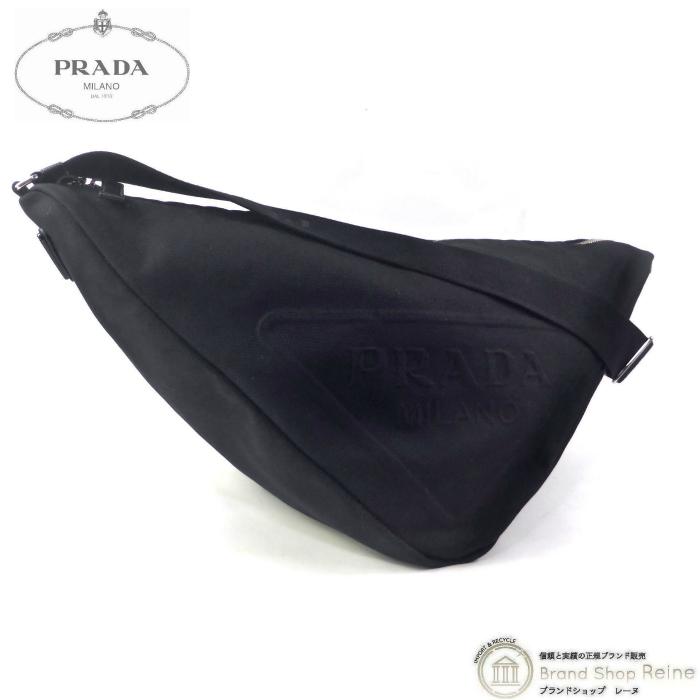 PRADA コットンキャンバスショルダーバッグ トライアングル 日本限定 専用 PRADA コットンキャンバスショルダーバッグ トライアングル