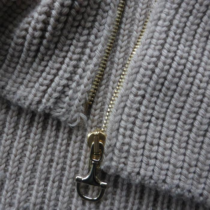 GUCCI（グッチ） ウール カシミア ドライバーズニット ジップニット
