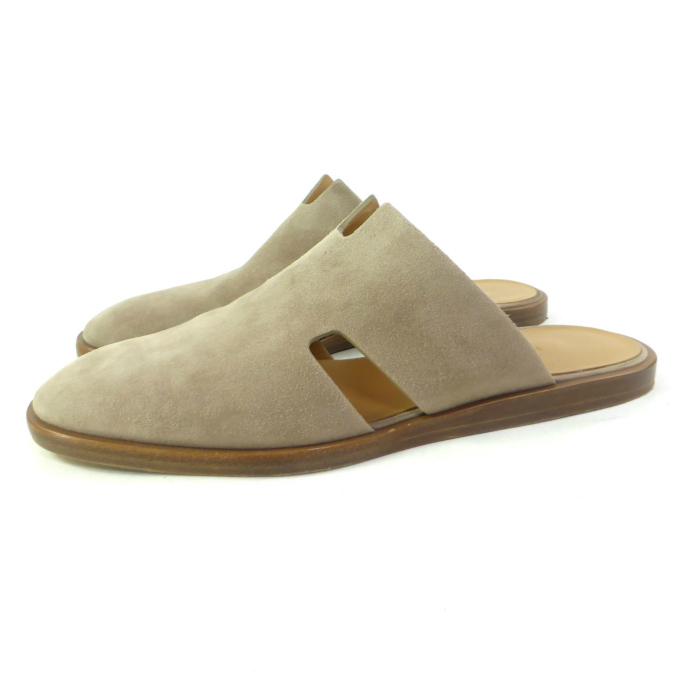 HERMES（エルメス） レザー サンダル ミュール フラット シューズ ＃39 