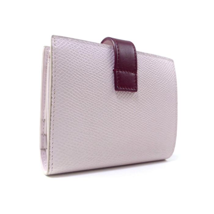 セリーヌ 二つ折り財布 スモール ストラップ ウォレット バイカラー ブランド CELINE スモール ストラップウォレット バイカラー カーフスキン