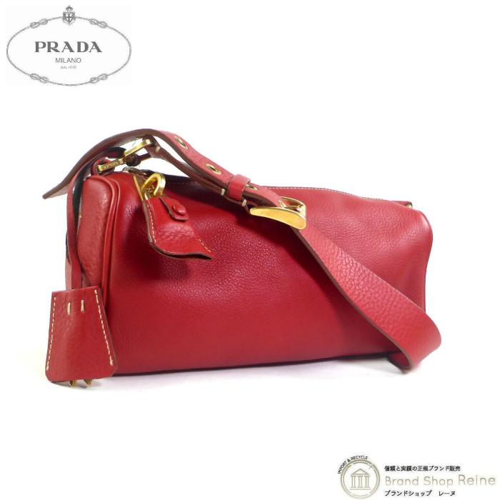 希少】PRADA/ナイロンミニボストンバッグキーチャーム南京錠