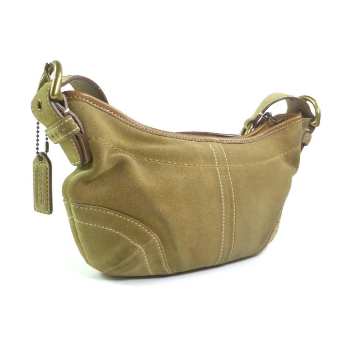 美品　COACH ベージュスエード ハンドバッグ　ショルダーバッグ ソーホーコレクション コーチ （COACH） スエード 肩掛け ワン