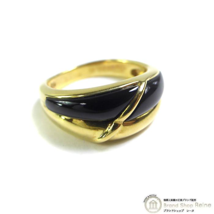 K18 （ジュエリー） オニキス デザイン リング パワーストーン 指輪 12  