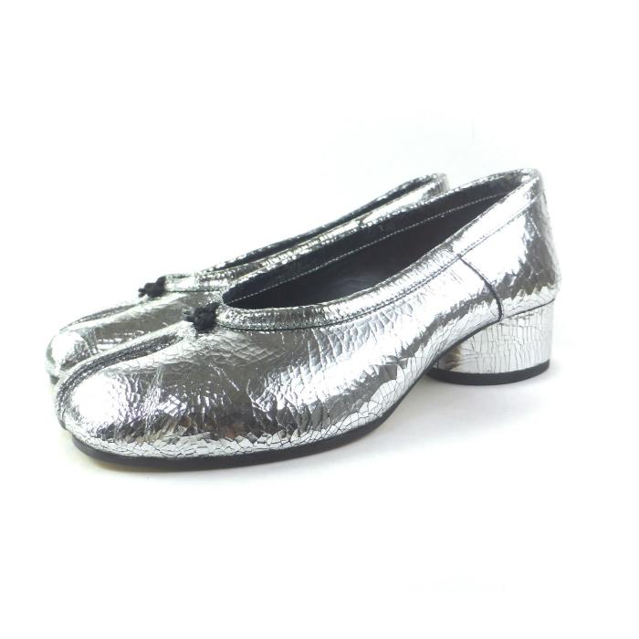 MAISON MARGIELA タビバレエシューズ シルバー 38