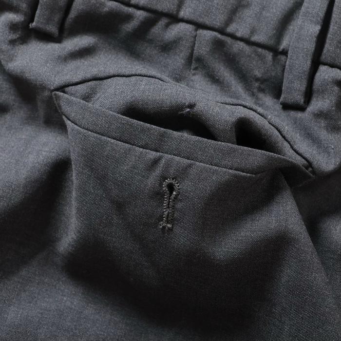 プラダ （PRADA） スラックス パンツ ズボン ボトムス グレー ウェア #36 DNA940（中古）