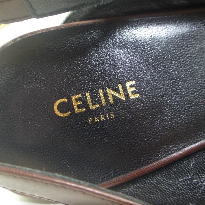 CELINE（セリーヌ） パイソン柄ジャガード ポインテッドトゥ