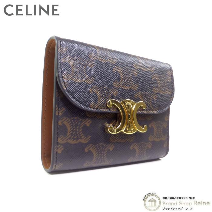 メンズ CELINE セリーヌ 三つ折り財布 ウォレット
