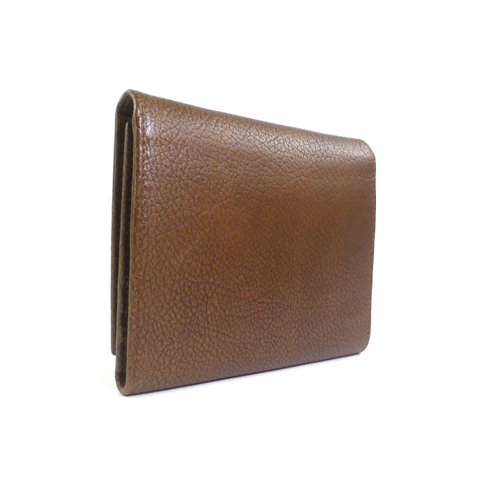 PRADA プラダ （PRADA） レザー 三つ折り 財布 ブラウン系