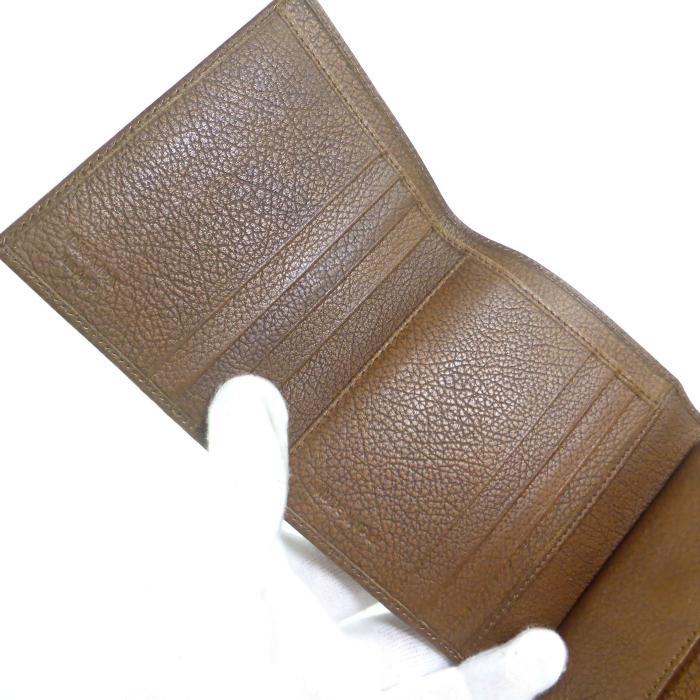 PRADA（プラダ） レザー 三つ折り 財布 ブラウン系 ヴィンテージ（中古