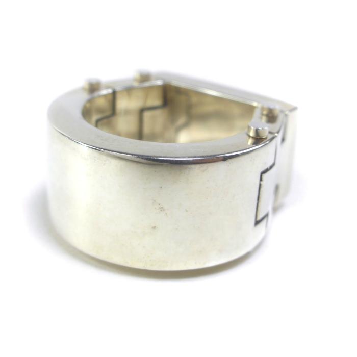 【新品未使用】BOTTEGA VENETA リング　シルバー BOTTEGA VENETA - 未使用 ボッテガ ヴェネタ イントレチャート ダブル