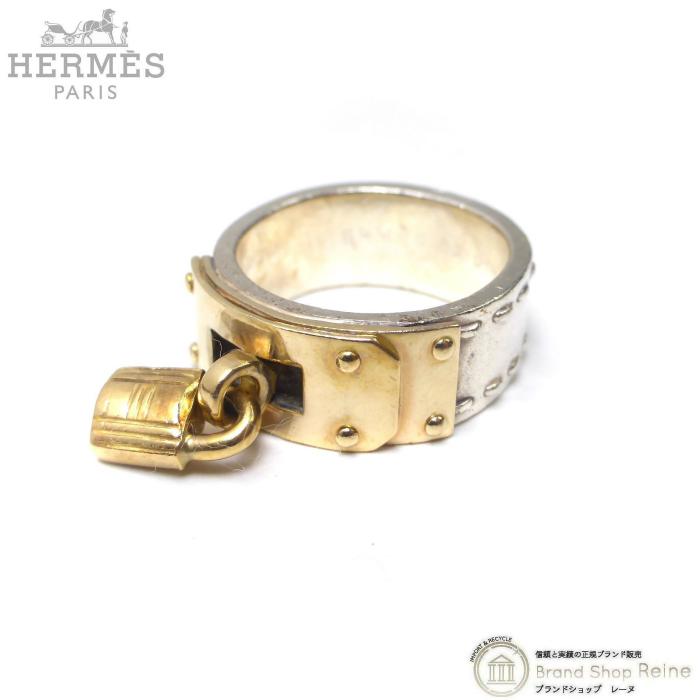 Kelly エルメス （HERMES） ケリー リング カデナ Ag925/Au750 18K 