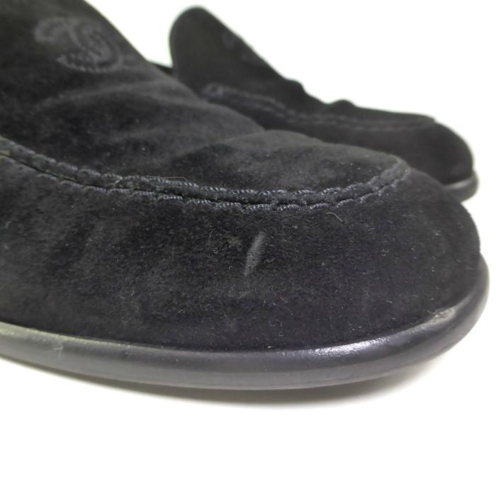 シャネル　CHANEL フラットシューズ　マトラッセ　スエード　ココマーク シャネルCHANEL フラットシューズマトラッセスエードココマーク