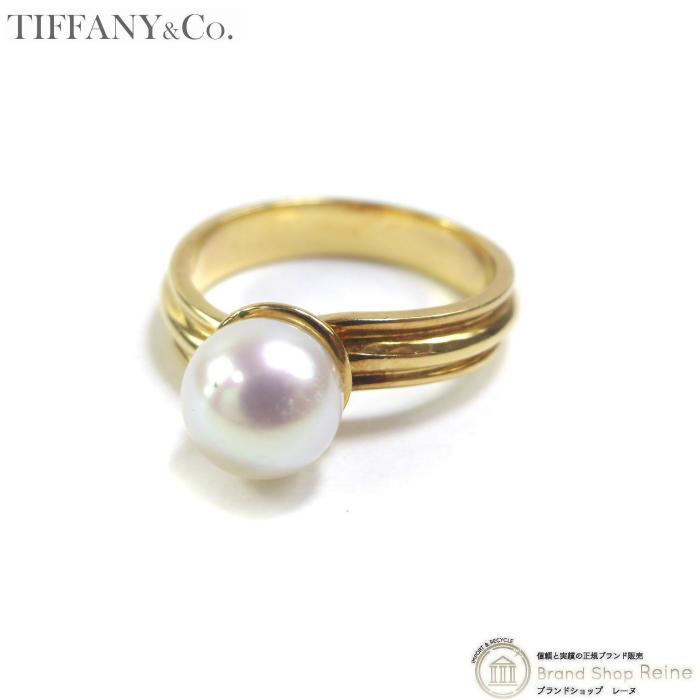 TIFFANY&Co.（ティファニー） パール リング 750 指輪 9号 ゴールド 